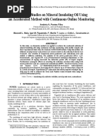 Oxidation Studies On Mineral Insulating Oil Using An Accelerated Method With Continuous Online Monitoring