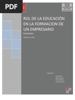 Tarea 2 Educación Empresario Economia