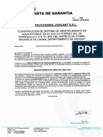 Certificado de Calidad Tuberia Agua