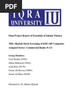 Shariah Stock Screening Final Report