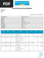 Current & Saving Account Statement: Shyam D Dongre Mandeulgaon Badnapur Jalna