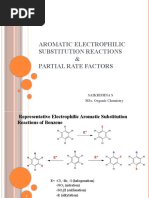 Aromatic Electrophilic Substitution Reactions