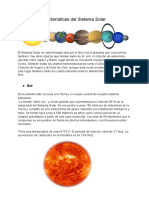 Caracteristicas Planetas Sistema Solar