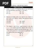 JEE Advanced Liquid Solutions Important Questions