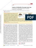 General Working Principles of CH NH PBX Perovskite Solar Cells