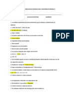 Banco de Preguntas Examen Final I Anatomia Humana II