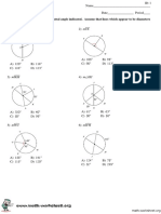 Circles Measures of Arcs and Central Angles Medium