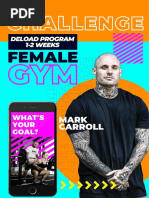 Deload Female Gym