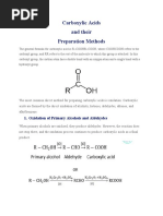 Carboxylic Acids PrepaRAtion