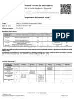 Matricula 2019 Ufmg