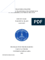 Warchit M. Silaen - Laporan Kerja Praktek Pemeliharaan Transformator Distribusi Di PT. PLN (Persero) ULP Medan Selatan