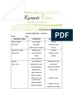 PLANO ALIMENTAR 2 - 1500 Kcal