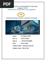 Automatic Alternator Synchronisig by 8085mycroprocessor