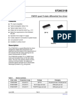 ST26C31B: CMOS Quad 3-State Differential Line Driver