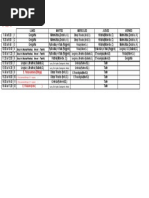 Horario 3º A