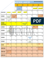 January 2020 Semester Timeline