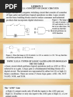 Lesson 2 The Concept of Logic Circuits