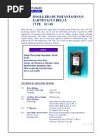 SC14S Instantaneous Earth Fault Relay