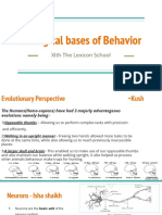 Psychology Assignment On Biological Bases of Human Behaviout