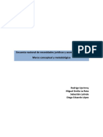 Encuesta Nacional de Necesidades Jurídicas y Acceso A La Justicia Marco Conceptual y Metodológico