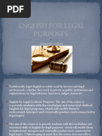 English For Legal Purposes