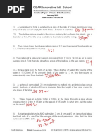 Surface Area and Volume Hots Questions