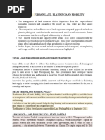 Chapter-2 Urban Land, Planning and Mobility