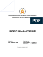 Historia de La Gastronomía-1