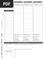 Calorie Tracker Sunday Large