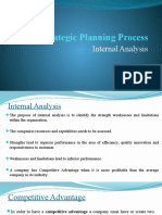 Strategic Planning Process 3 - Internal Analysis