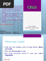  Biology - Cells