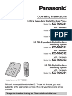 Manual Panasonic KX-TG6021M