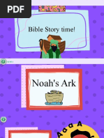 Cute Illustration Kindergarten Children Church Bible Story Time Noah's Ark Presentation