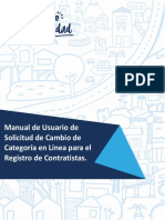 Manual de Usuario de Solicitud de Cambio de Categoria en Linea para Contratistas