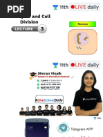 (L3) - Cell Cycle and Cell Division