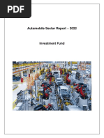 Automobile Sector Report - 2022