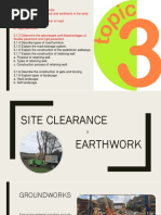 Site Clearance and Earthwork CHP 3