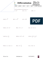 Topic - 14 Differentiations