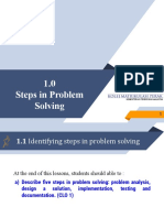 Chapter 1.0 - Steps in Problem Solving