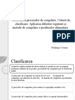 Calsificarea Proceselor de Congelare