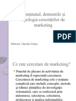 Cercetărilor de Marketing Diana