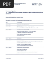 EOFDM Conference3 Draft Agenda