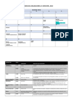 3° B - Calendario de Evaluaciones Agosto - Diciembre 2022