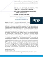 Ecuador: Incidencia de La Pobreza en El Producto Interno Bruto Y Desempleo 2000-2018