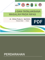 Tatalaksana Masalah Pada Masa Nifas Baru