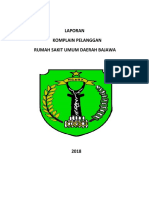 Laporan Komplain Pelanggan 2018