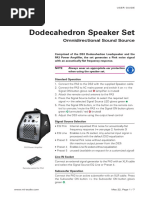 NTi Audio Dodecahedron Speaker Set User Guide