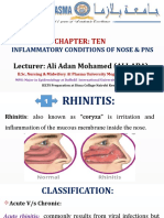 Chapter10 INFLAMMATORY CONDITION OF NOSE & PNS