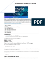 How To Set Up Private DNS Servers With BIND On CentOS 8