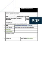 Procedure On Document Management